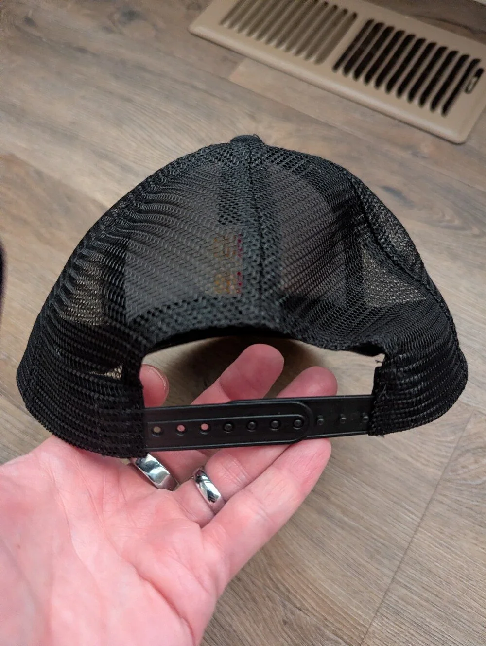 Toyota Vintage Patch Black Mesh Trucker Hat Snapback Baseball Cap OSFA